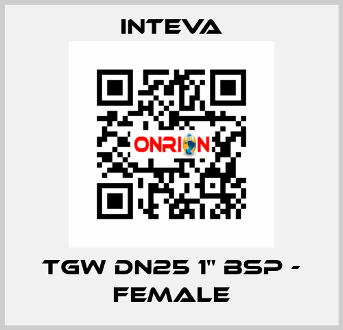 TGW DN25 1" BSP - female Inteva