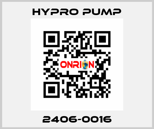 2406-0016 Hypro Pump