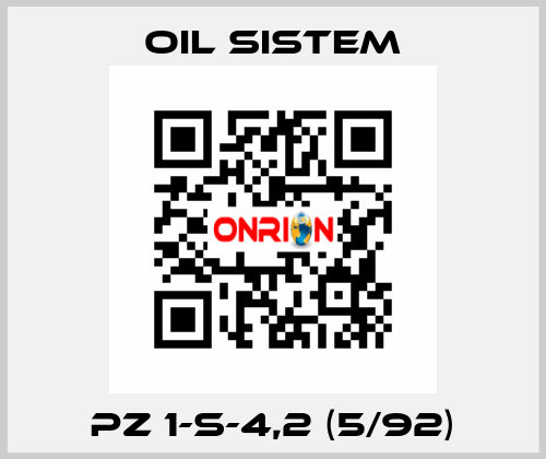 PZ 1-S-4,2 (5/92) Oil Sistem