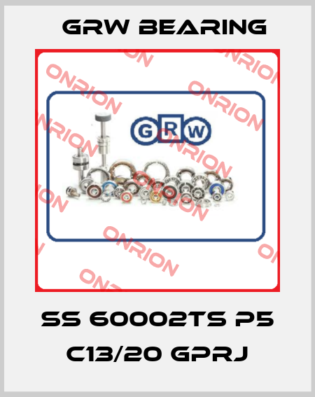 SS 60002TS P5 C13/20 GPRJ GRW Bearing
