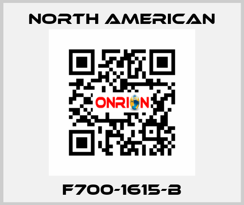 F700-1615-B NORTH AMERICAN