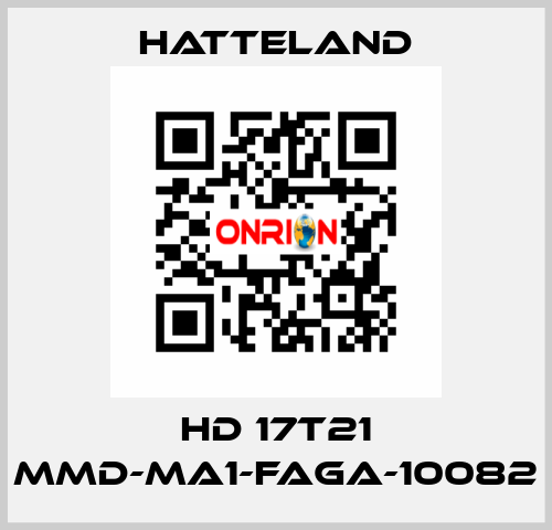 HD 17T21 MMD-MA1-FAGA-10082 HATTELAND