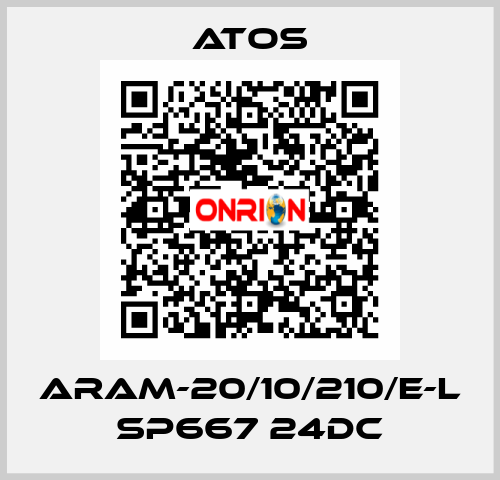ARAM-20/10/210/E-L SP667 24DC Atos