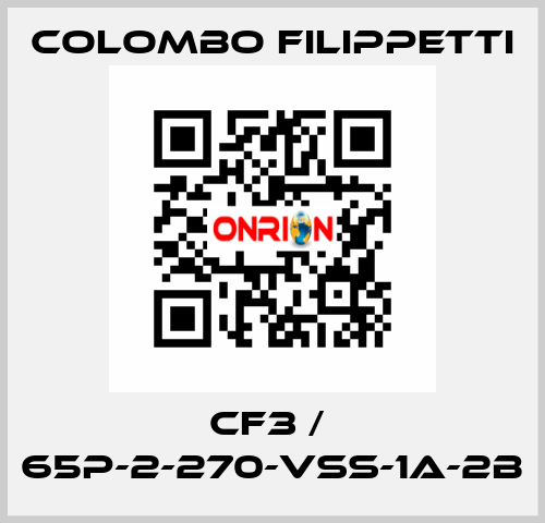 CF3 /  65P-2-270-VSS-1A-2B Colombo Filippetti