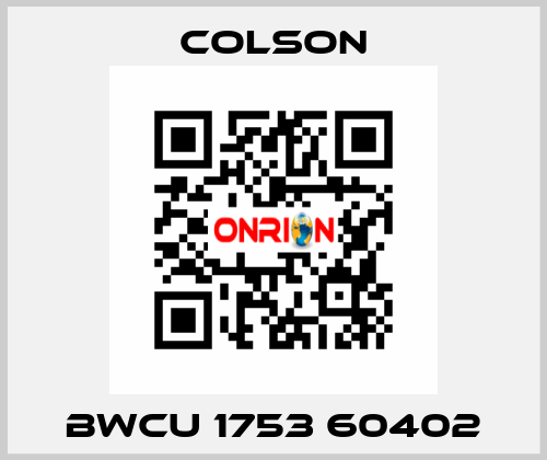 BWCU 1753 60402 Colson