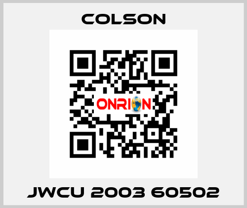 JWCU 2003 60502 Colson