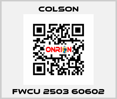 FWCU 2503 60602 Colson