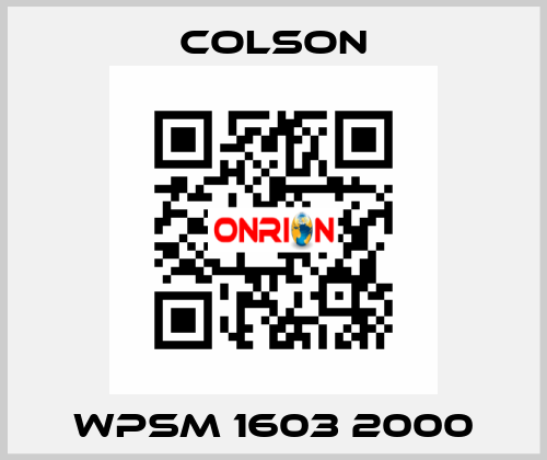 WPSM 1603 2000 Colson