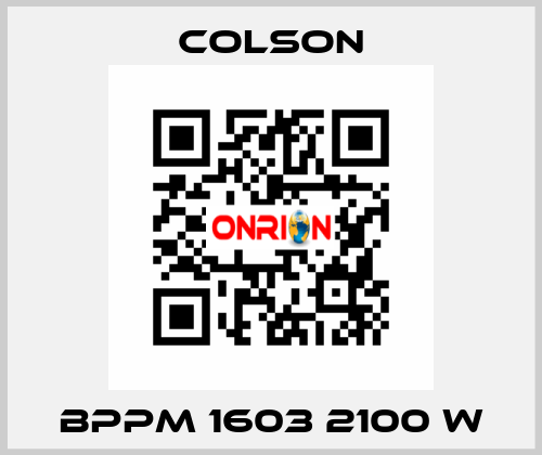 BPPM 1603 2100 W Colson