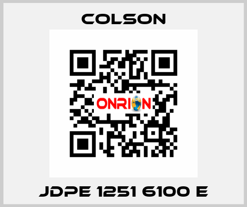 JDPE 1251 6100 E Colson