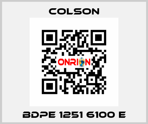 BDPE 1251 6100 E Colson