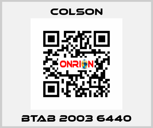 BTAB 2003 6440 Colson