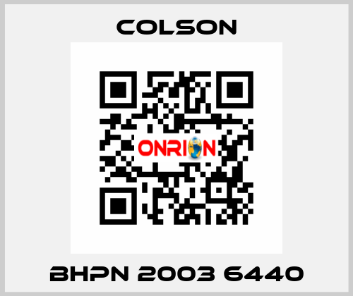 BHPN 2003 6440 Colson