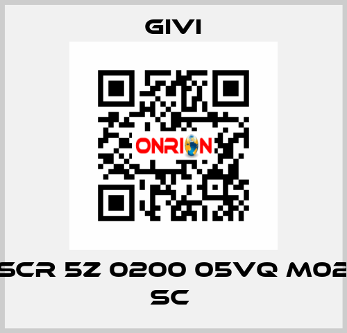 SCR 5Z 0200 05VQ M02 SC  Givi