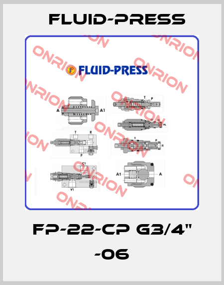FP-22-CP G3/4" -06 Fluid-Press