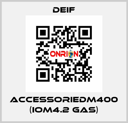 AccessorieDM400 (IOM4.2 GAS) Deif