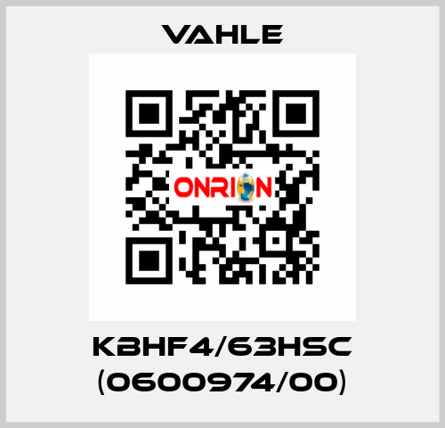 KBHF4/63HSC (0600974/00) Vahle