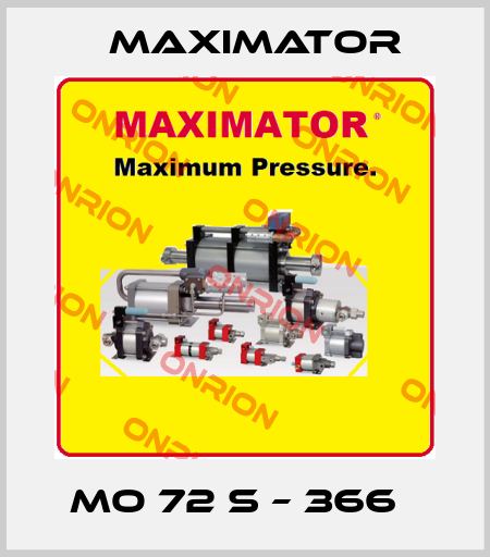  MO 72 S – 366   Maximator