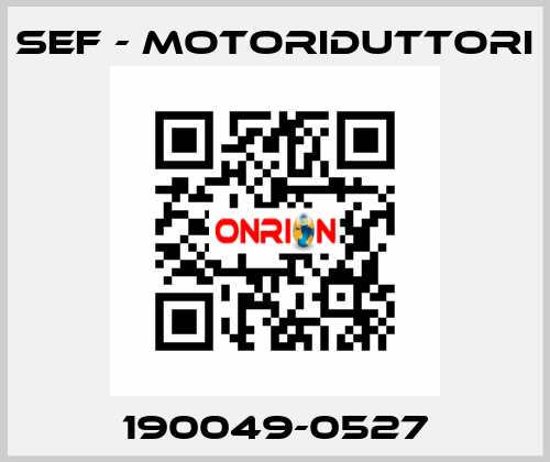 190049-0527 SEF - MOTORIDUTTORI