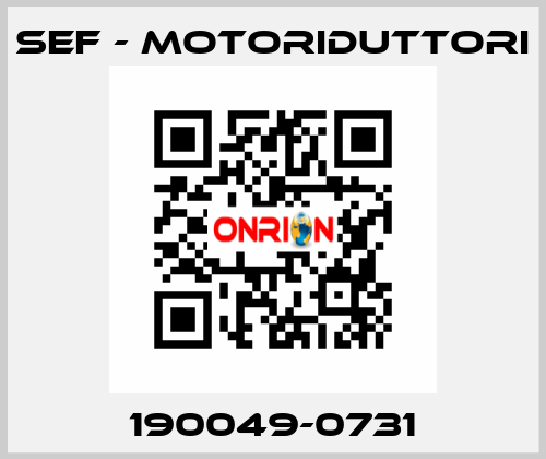 190049-0731 SEF - MOTORIDUTTORI