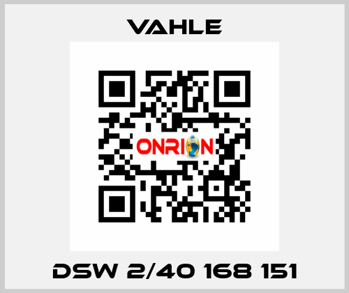 DSW 2/40 168 151 Vahle