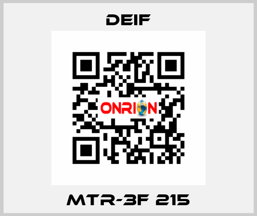 MTR-3F 215 Deif