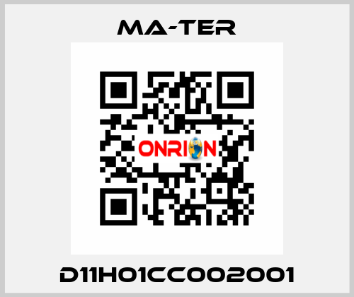 D11H01CC002001 MA-TER