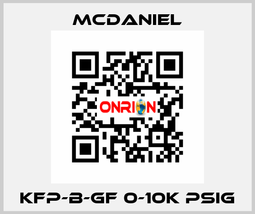 KFP-B-GF 0-10K PSIg McDANIEL