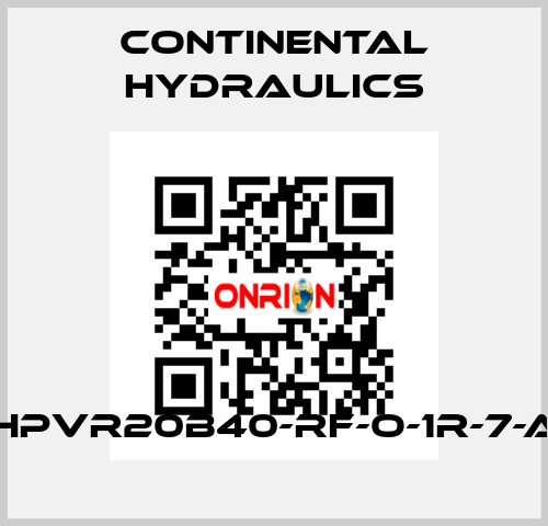 HPVR20B40-RF-O-1R-7-A Continental Hydraulics