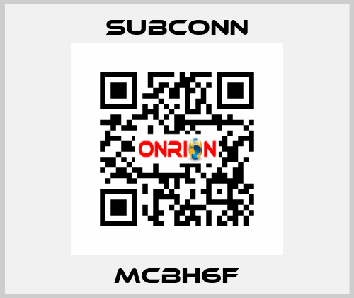 MCBH6F SubConn