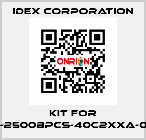 Kit for VFP-2500BPCS-40c2xxa-0092 IDEX Corporation