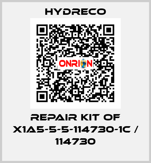 REPAIR KIT OF X1A5-5-5-114730-1C / 114730 HYDRECO