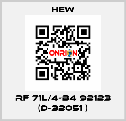 RF 71L/4-B4 92123 (D-32051 ) HEW