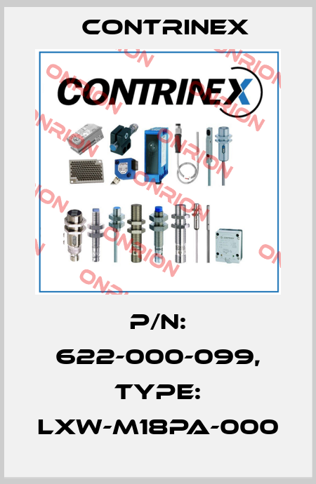 p/n: 622-000-099, Type: LXW-M18PA-000 Contrinex
