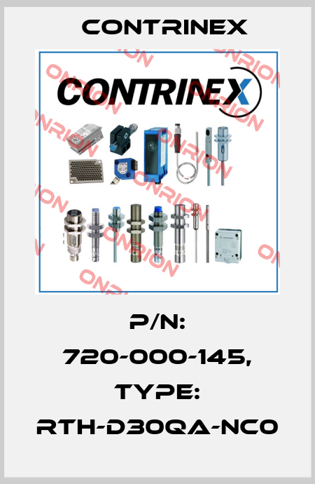 p/n: 720-000-145, Type: RTH-D30QA-NC0 Contrinex