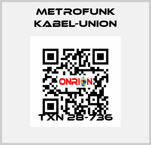 TXn 28-736 METROFUNK KABEL-UNION