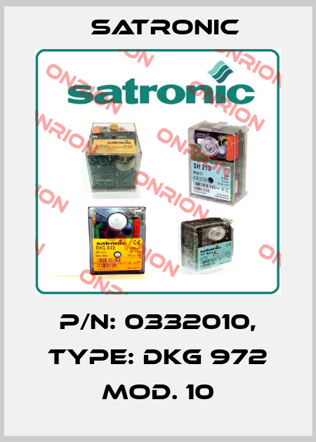 p/n: 0332010, Type: DKG 972 MOD. 10 Satronic