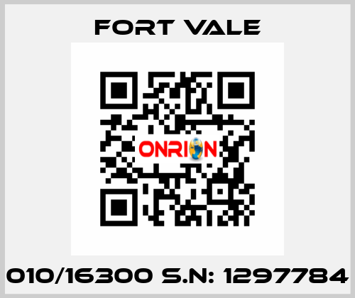 010/16300 S.N: 1297784 Fort Vale