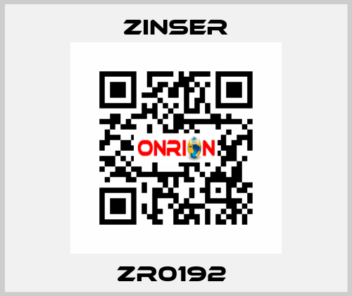 ZR0192  Zinser