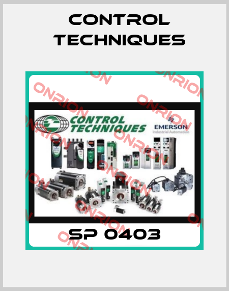 SP 0403 Control Techniques