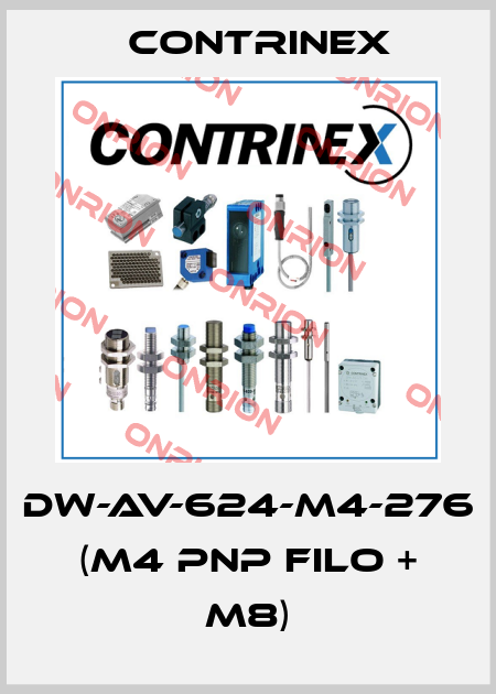 DW-AV-624-M4-276 (M4 PNP FILO + M8) Contrinex