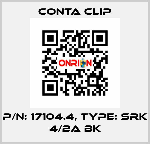 P/N: 17104.4, Type: SRK 4/2A BK Conta Clip