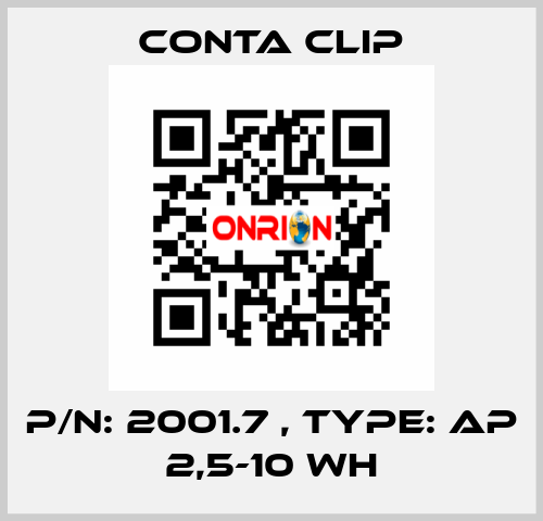 P/N: 2001.7 , Type: AP 2,5-10 WH Conta Clip