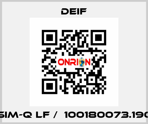 SIM-Q LF /  100180073.190 Deif