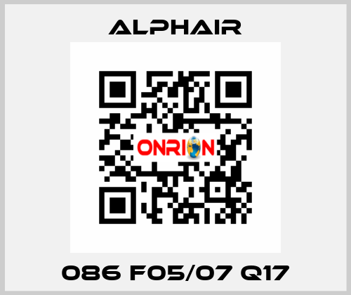 086 F05/07 Q17 Alphair