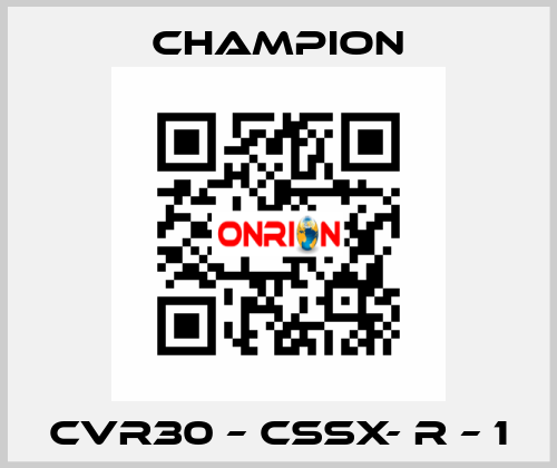 CVR30 – CSSX- R – 1 Champion