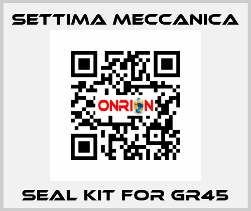 Seal kit for GR45 Settima Meccanica