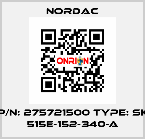 P/N: 275721500 Type: SK 515E-152-340-A NORDAC