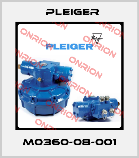 M0360-08-001 Pleiger