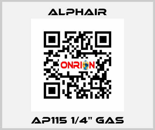 AP115 1/4" GAS Alphair